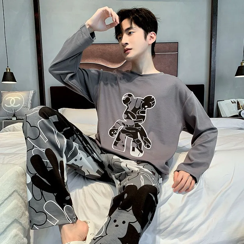 Qiao Ni Tong Pajama Set Men's Image Color-4