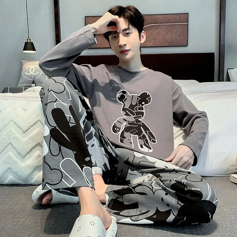 Qiao Ni Tong Pajama Set Men's Image Color-3
