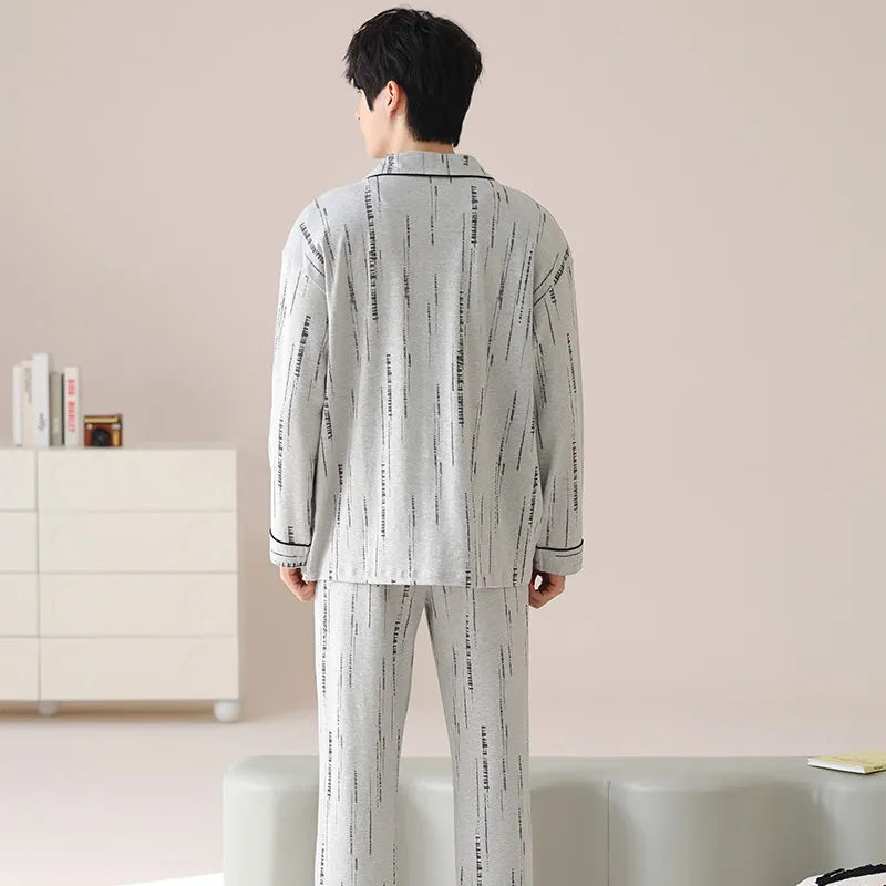 Qiao Ni Tong Pajama Set Men's Image Color-1