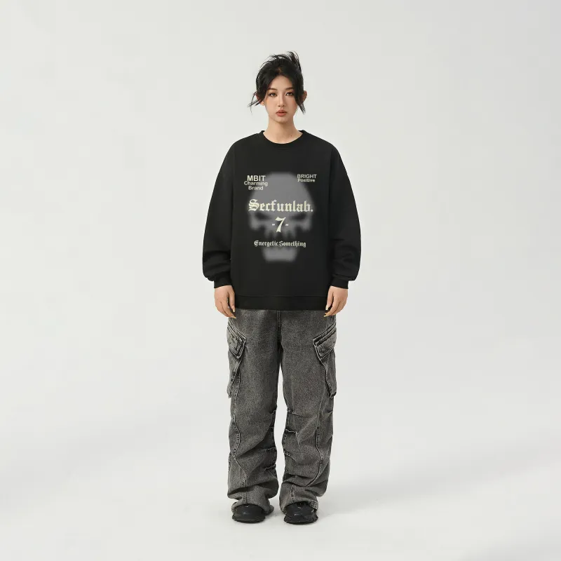 7 SEVFUN Sweatshirt Unisex Black-5