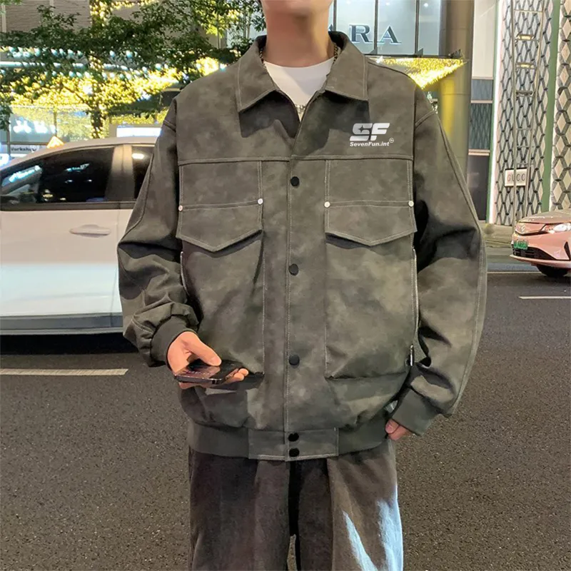 7 SEVFUN Leather Jackets Unisex-11