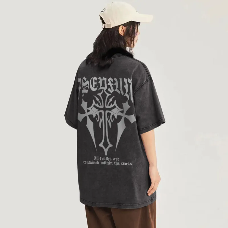 7 SEVFUN T-Shirts Unisex Black-3
