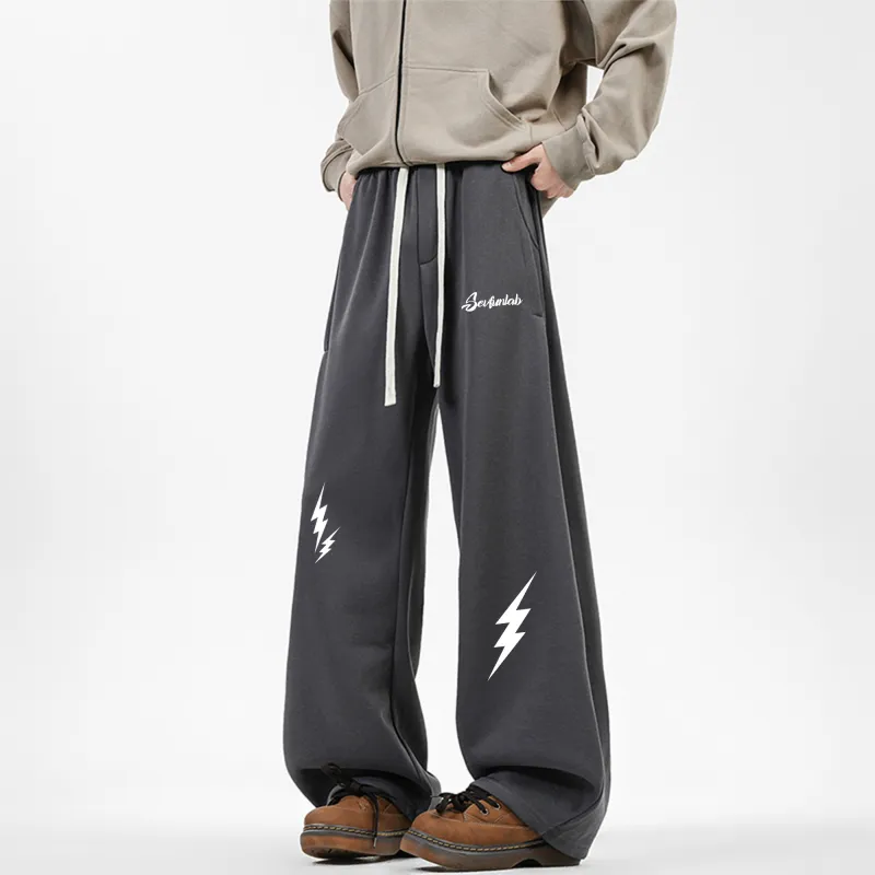 7 SEVFUN Casual Pants Unisex Dark Gray-4