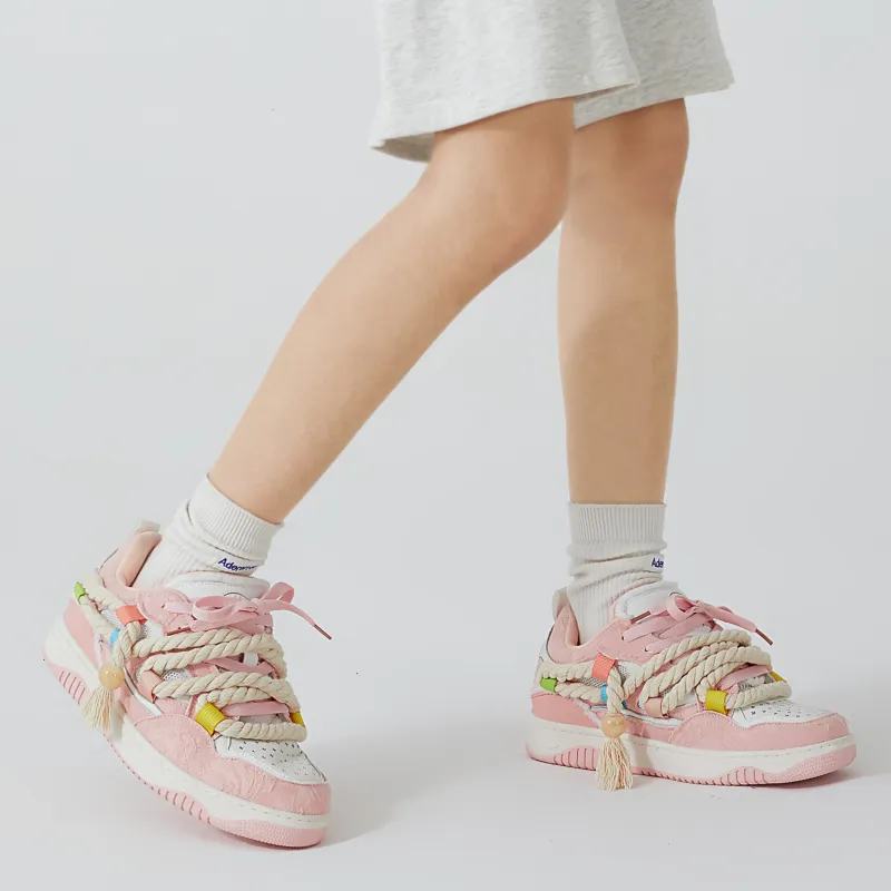SENGUOGUO Skateboard Shoes For Summer Unisex Pink-9