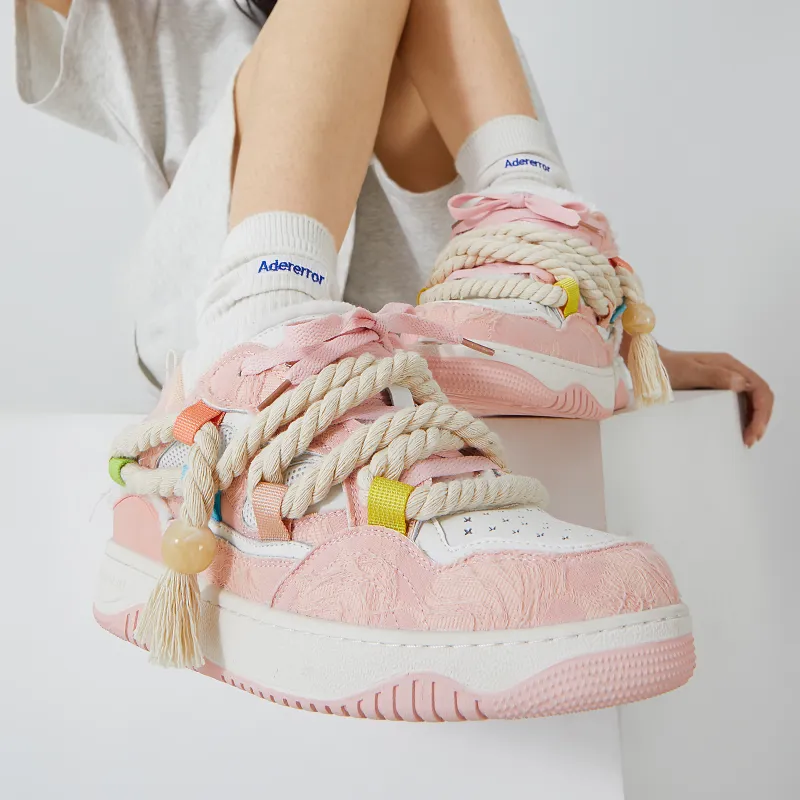 SENGUOGUO Skateboard Shoes For Summer Unisex Pink-6