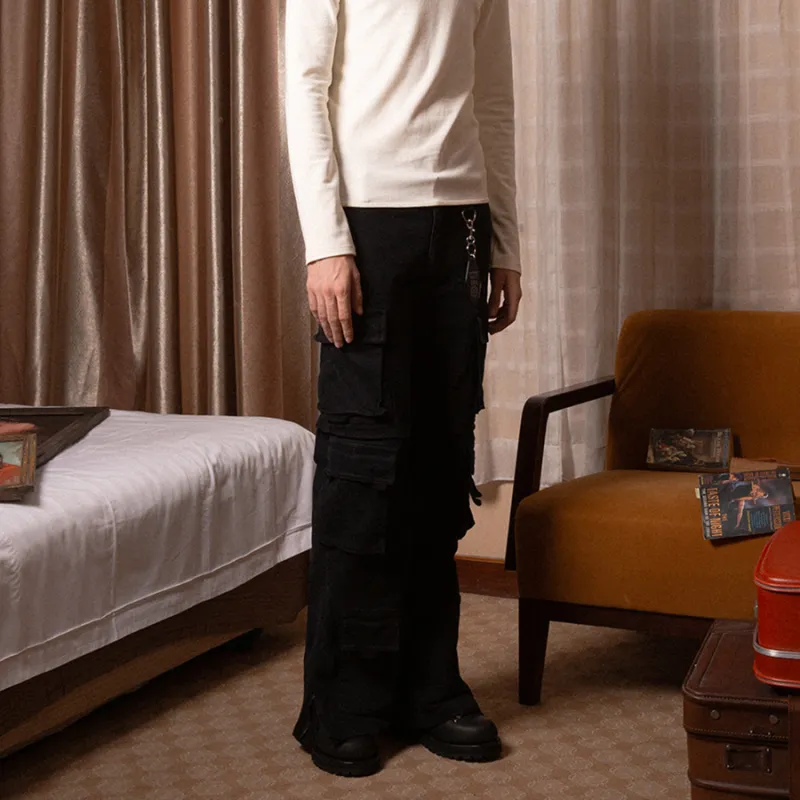 SOD System Of Dysfunction Cargo Pants Unisex Black-5