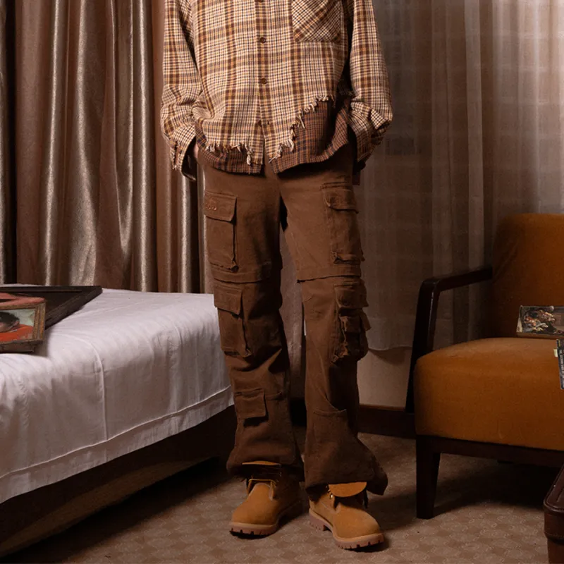 SOD System Of Dysfunction Cargo Pants Unisex Tan-2