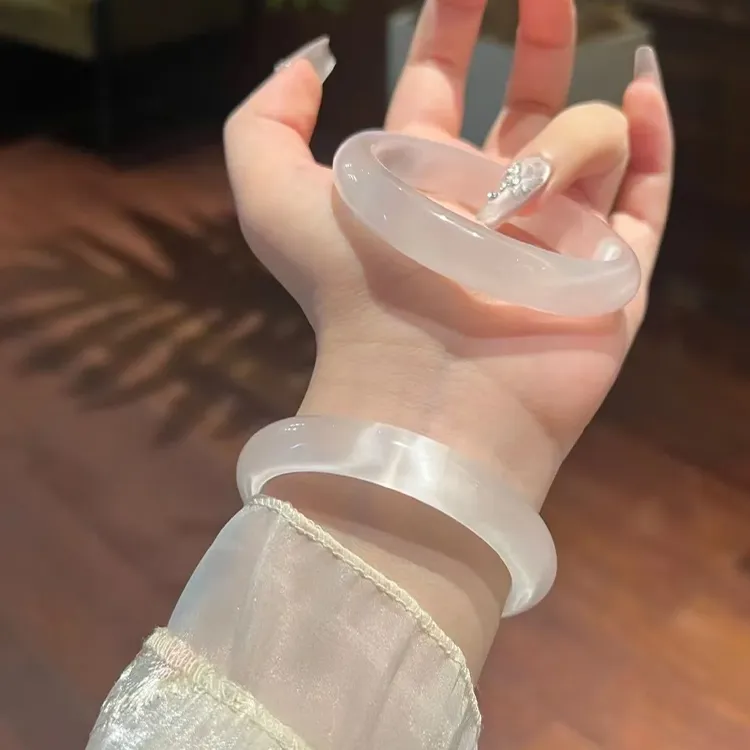 Yagu Glass Cat Eye Bangles Women's-3