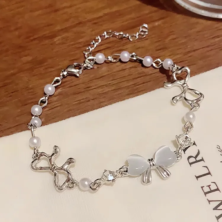 Yagu Glass Cat Eye Bracelets Women's-5