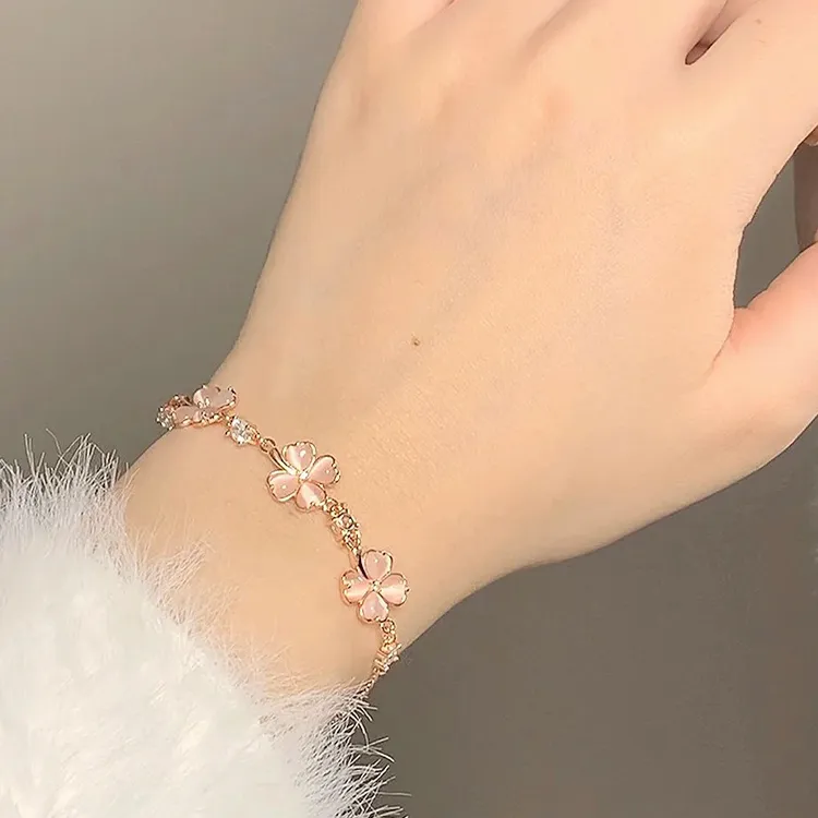 Yagu Glass Cat Eye Jade Bracelets Women's-2