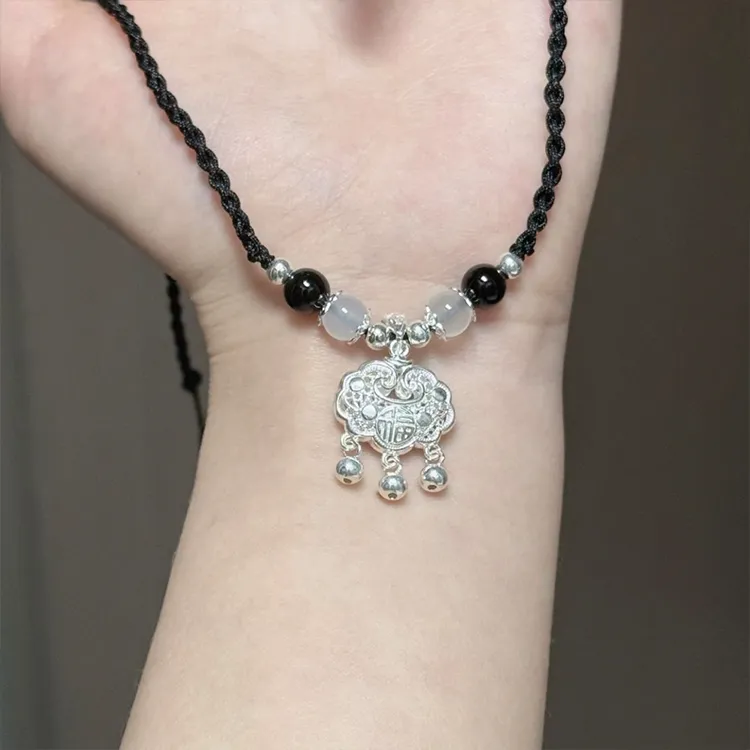Yagu Natural Agate Necklaces Women's-6