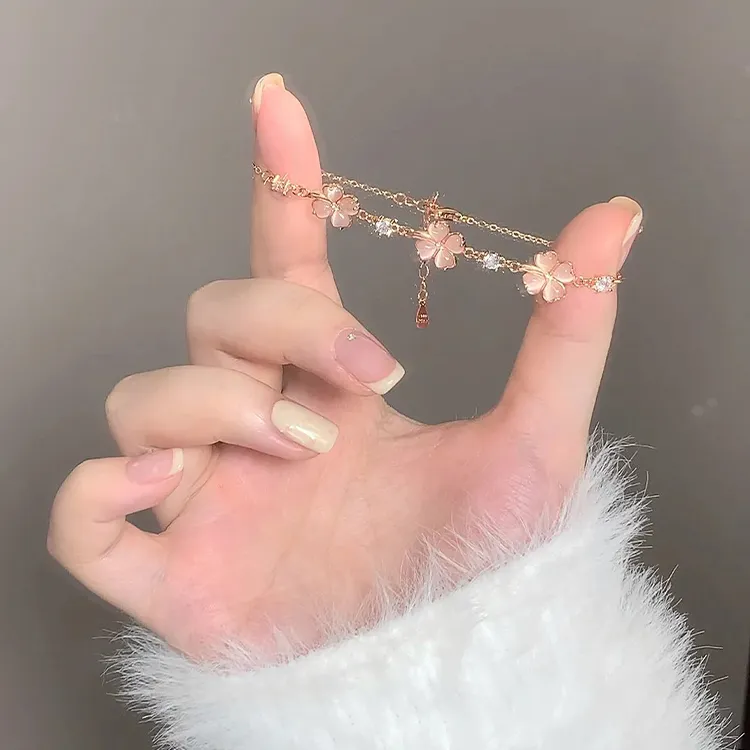 Yagu Glass Cat Eye Jade Bracelets Women's-3