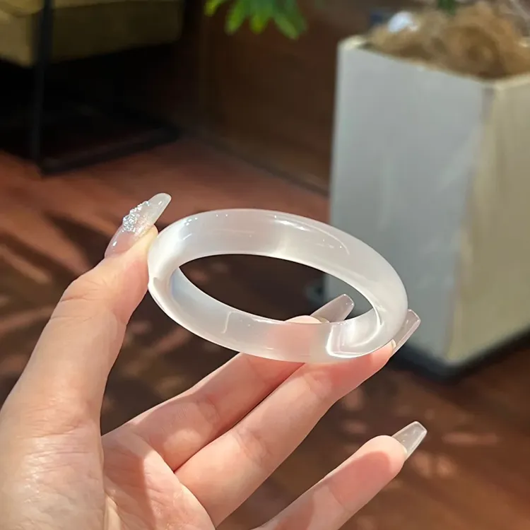 Yagu Glass Cat Eye Bangles Women's-8