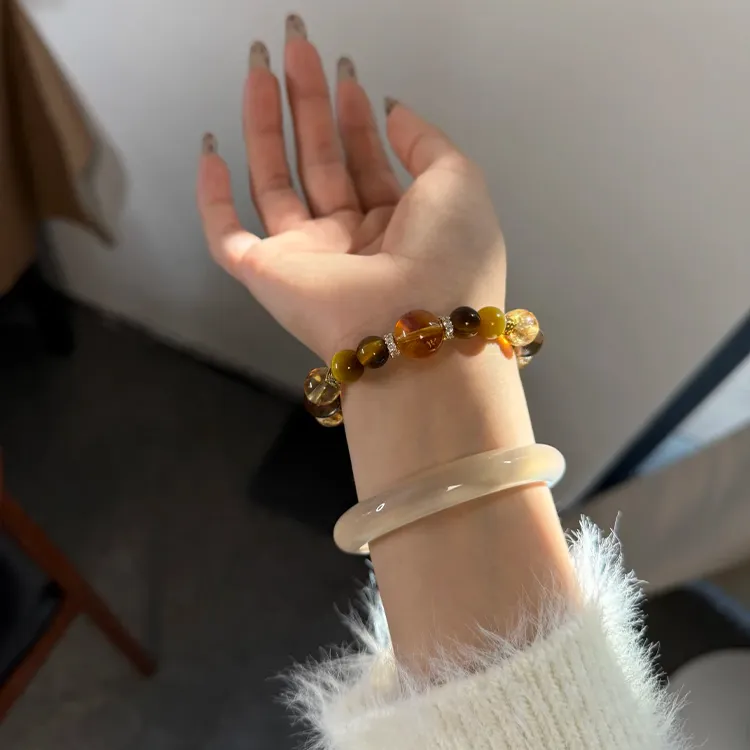 Yagu Crystal Jade Bracelets Unisex-1