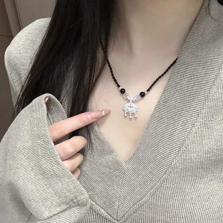 Yagu Natural Agate Necklaces Women's-4