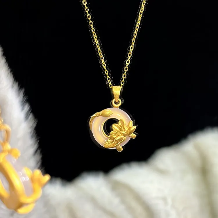 Yagu Chalcedony Necklaces Women's-6