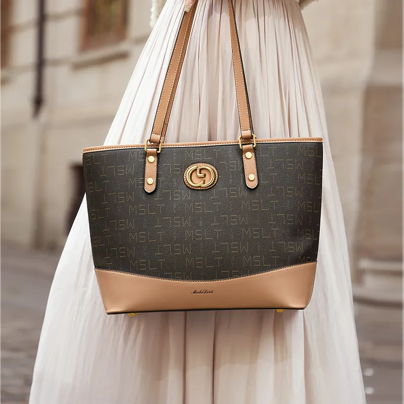 MashaLanti PVC And Synthetic Leather Handbag Shoulder Bag Regular Women's Coffee With Tea-5