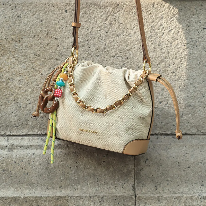 MashaLanti PVC With Synthetic Leather Shoulder Bag Women's Wuzhi Green/Apricot-10