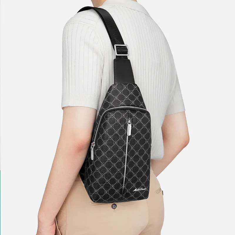 MashaLanti PVC Bonded Microfiber Synthetic Leather Shoulder Bag Crossbody Bag Sling Bags Medium Size Men's-9
