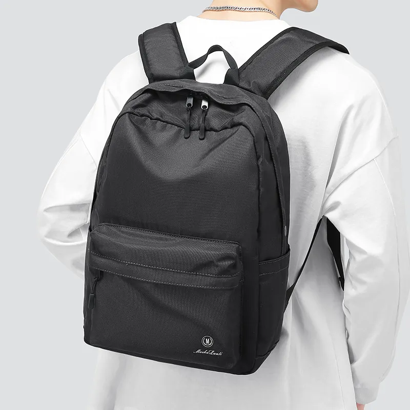 MashaLanti Oxford Student Backpack Men's Gray Green-6