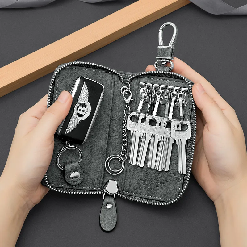 MashaLanti Key Pouches Gray Green Premium Box Included-7