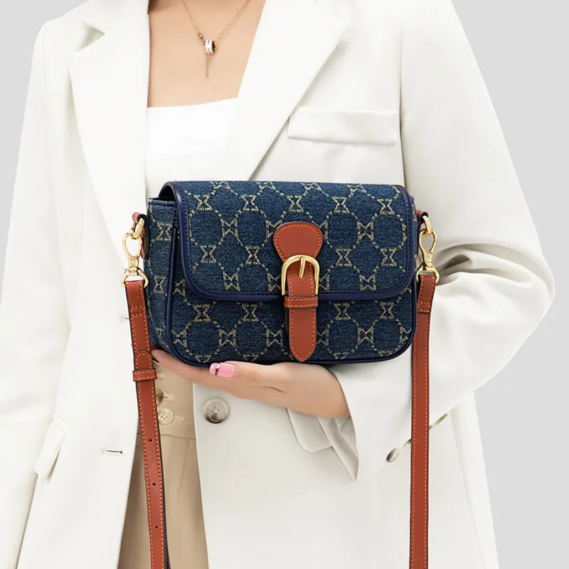MashaLanti Denim Bags Shoulder Bag, Crossbody Bag Regular Women's Royal Blue-8