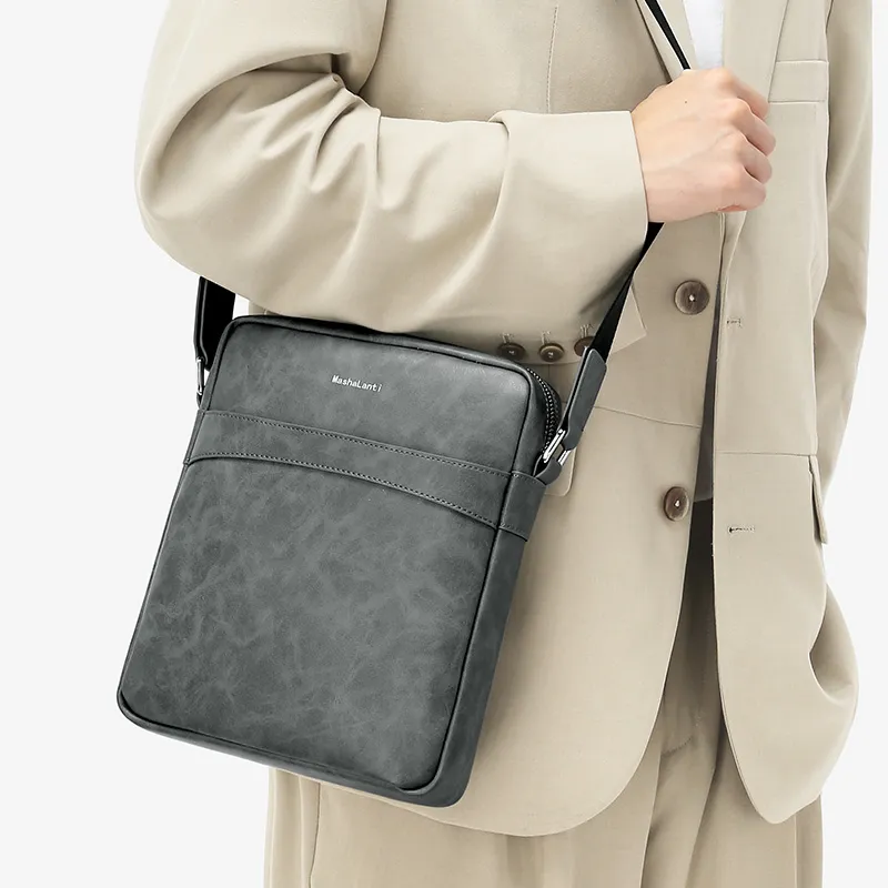 MashaLanti Synthetic Leather Shoulder Bag Crossbody Bag Men's-8