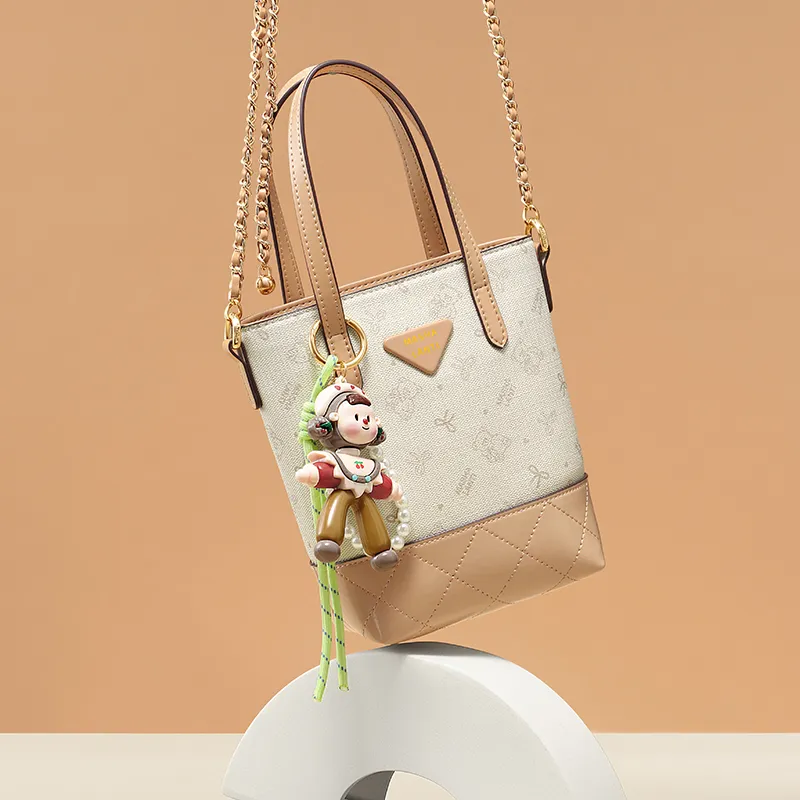 MashaLanti PVC Handbag, Crossbody Bag, Shoulder Bag, Bucket Bag Women's Multicolor-19