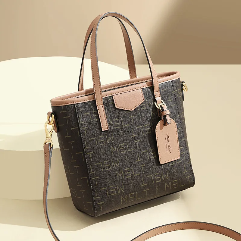 MashaLanti PVC And Synthetic Leather Commute One Shoulder Handbag Regular Women's Coffee With Tea-2