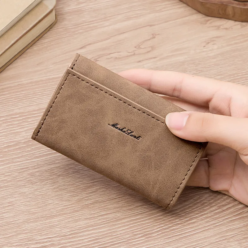 MashaLanti Leather Wallet Card Holder Key Pouch Men's Multicolor-12