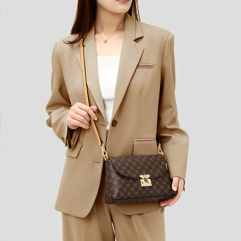 MashaLanti Crossbody Bags Dark Brown & Apricot-5