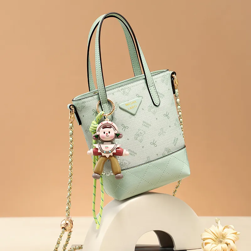 MashaLanti PVC Handbag, Crossbody Bag, Shoulder Bag, Bucket Bag Women's Multicolor-5