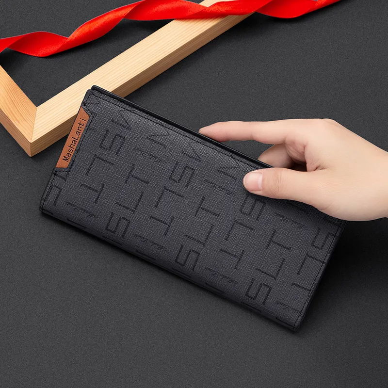 MashaLanti PVC Wallet Regular Men's Dark Gray-6
