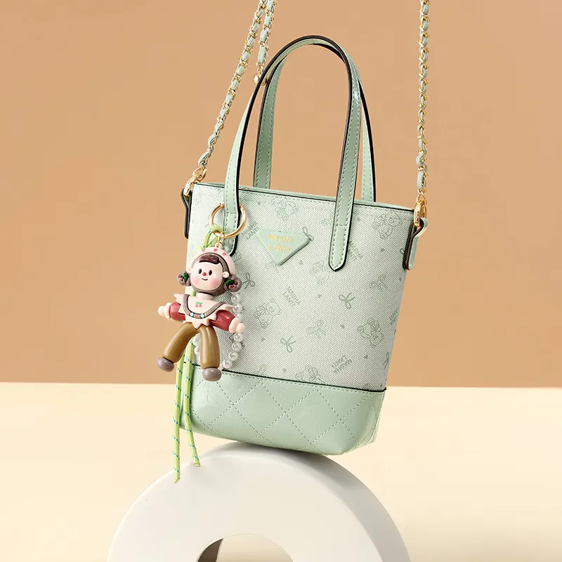 MashaLanti PVC Handbag, Crossbody Bag, Shoulder Bag, Bucket Bag Women's Multicolor-4