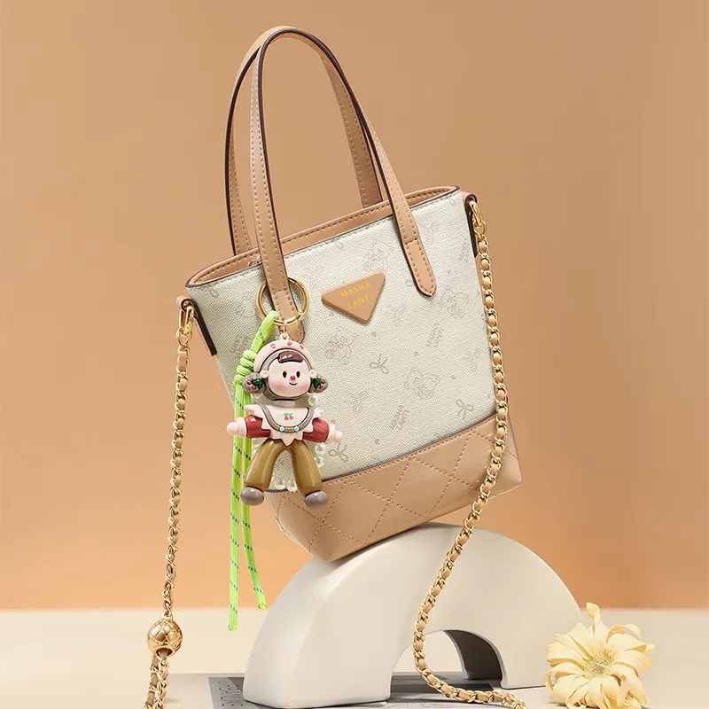 MashaLanti PVC Handbag, Crossbody Bag, Shoulder Bag, Bucket Bag Women's Multicolor-17