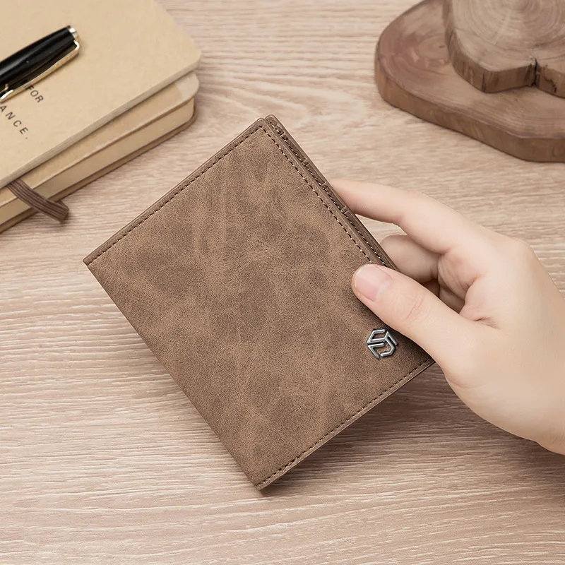 MashaLanti Microfiber Synthetic Leather Card Holder Wallet Regular Men's Coffee-13