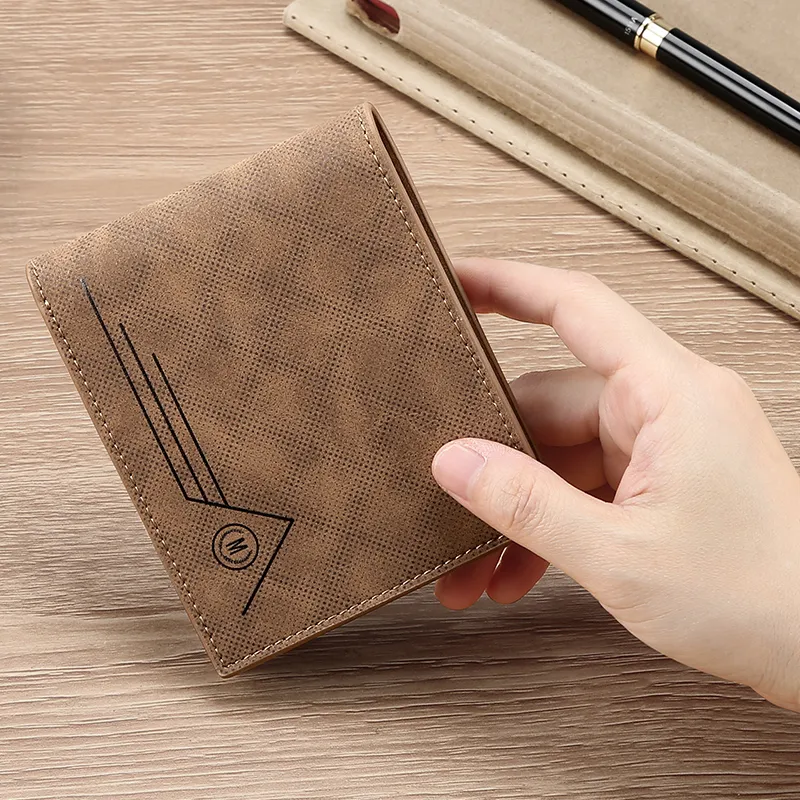 MashaLanti Synthetic Leather Wallet Men's Coffee-3
