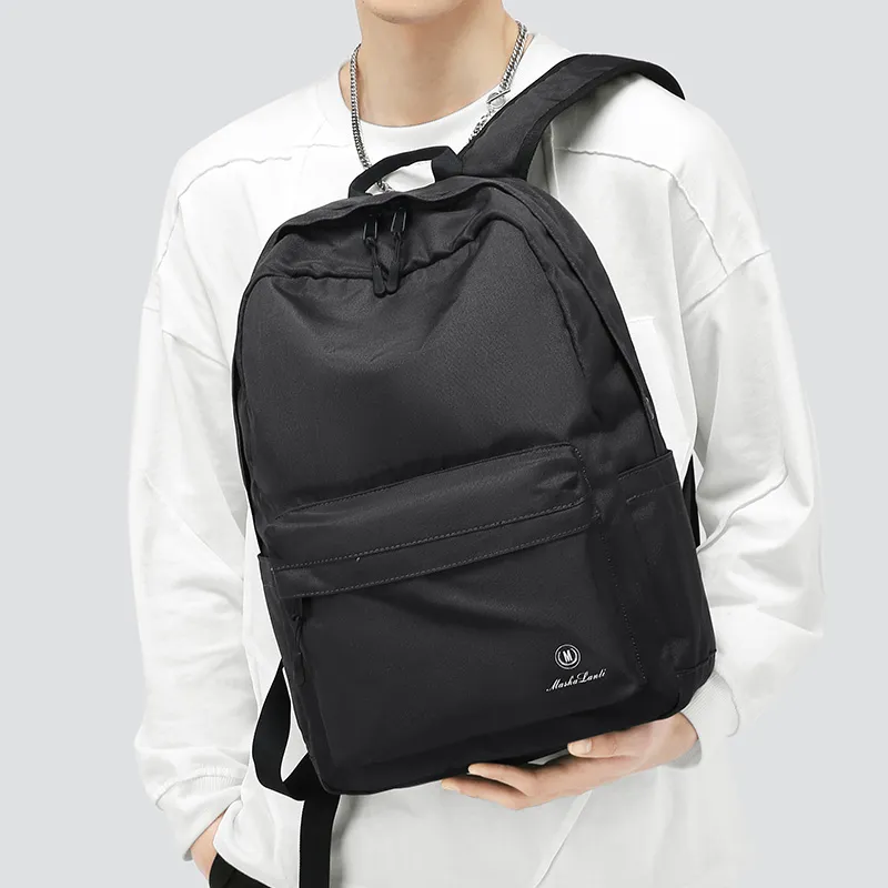 MashaLanti Oxford Student Backpack Men's Gray Green-7