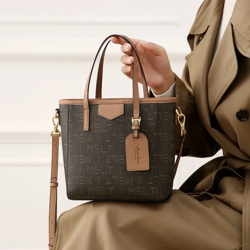 MashaLanti PVC And Synthetic Leather Commute One Shoulder Handbag Regular Women's Coffee With Tea-3
