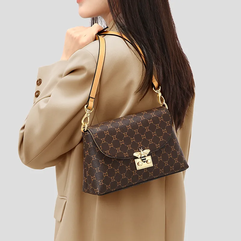 MashaLanti Crossbody Bags Dark Brown & Apricot-7