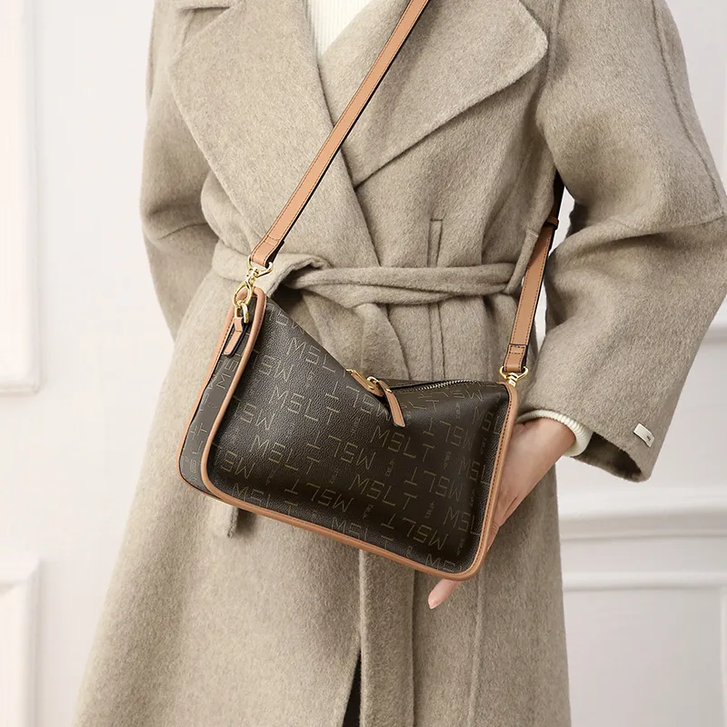 MashaLanti PVC Crossbody Bags Shoulder Bags Women's Coffee With Tea-4