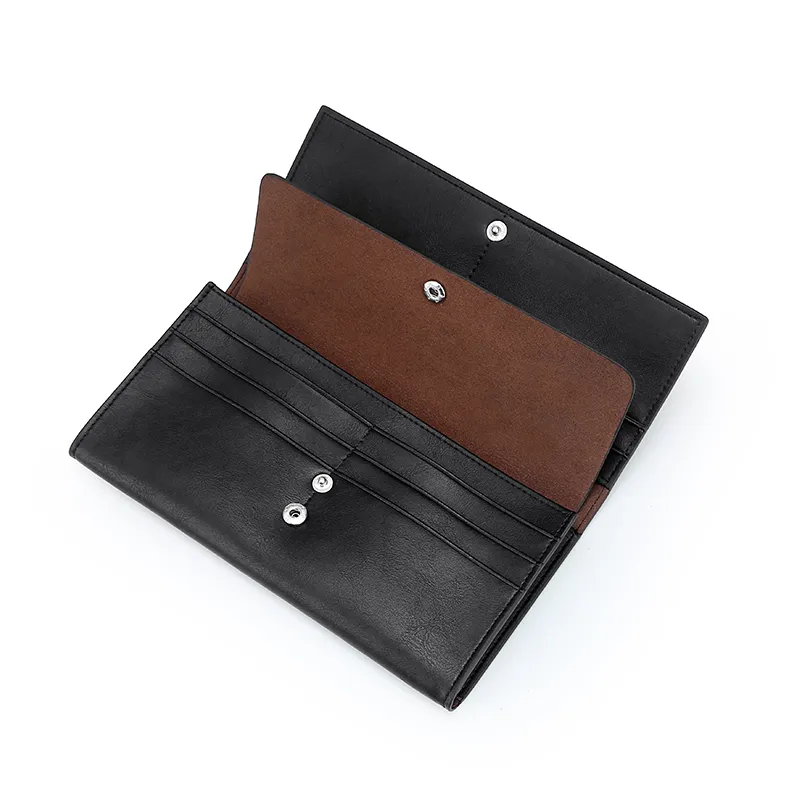 MashaLanti Synthetic Leather Wallet Men's Coffee/Smoke Gray-13