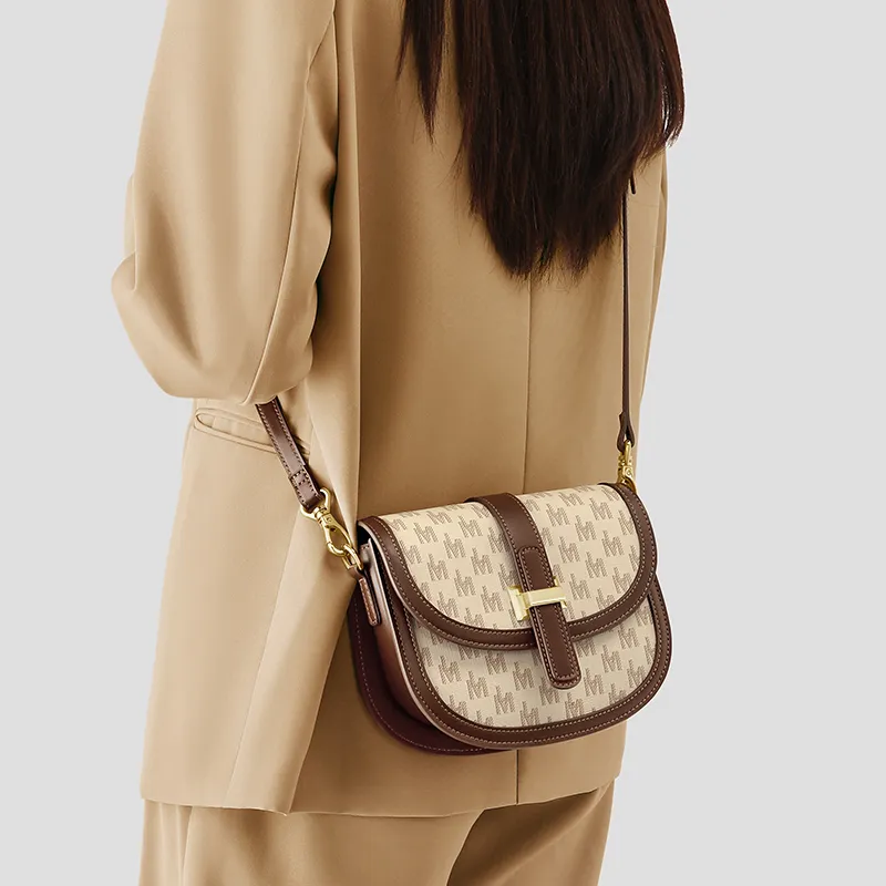 MashaLanti PVC Synthetic Leather Shopping Mom Bag Shoulder Bag Crossbody Bag Regular Women's Coffee-5