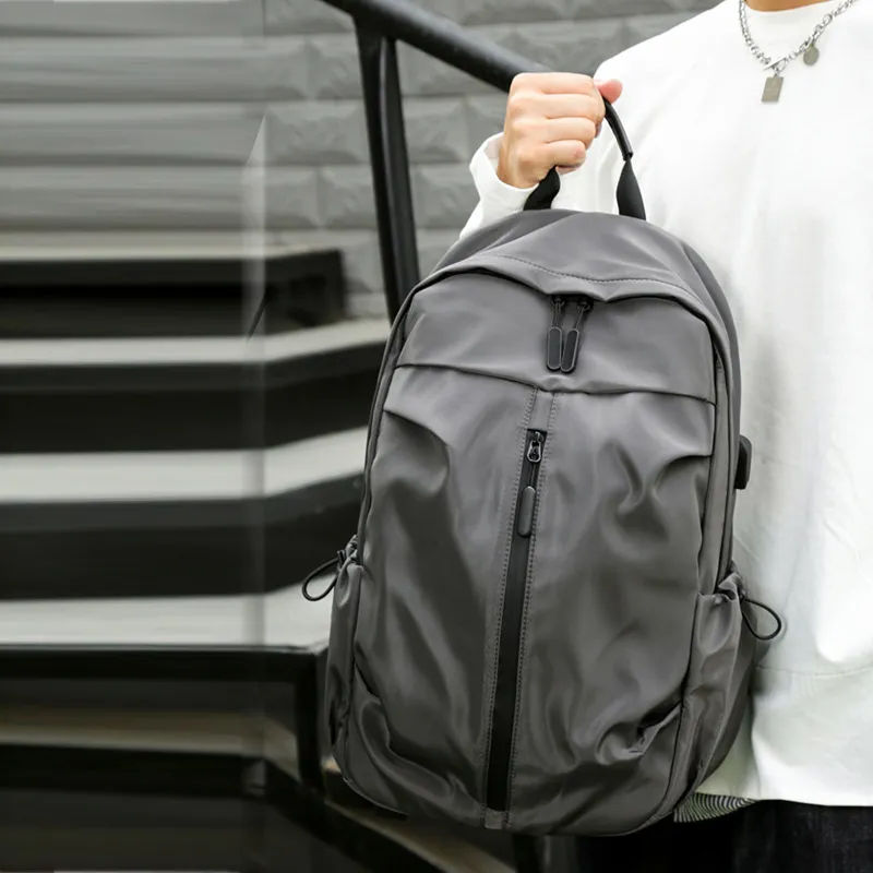 VANDEE Oxford Backpack Regular Men's Black/Gray/Blue-7