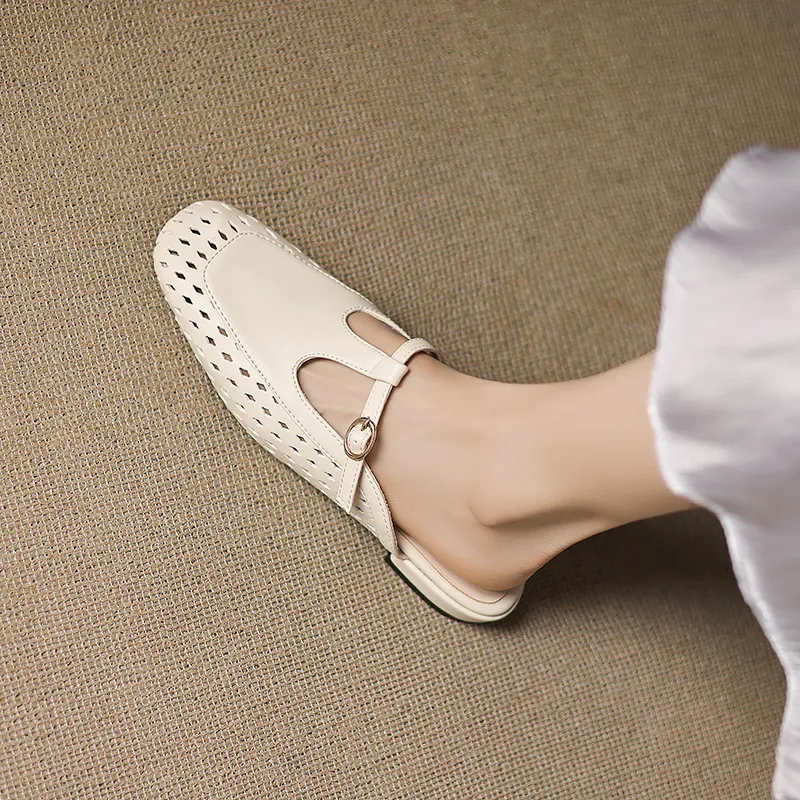 VANDEELEN Rubber Sole Closed Toe Slippers Women's-9