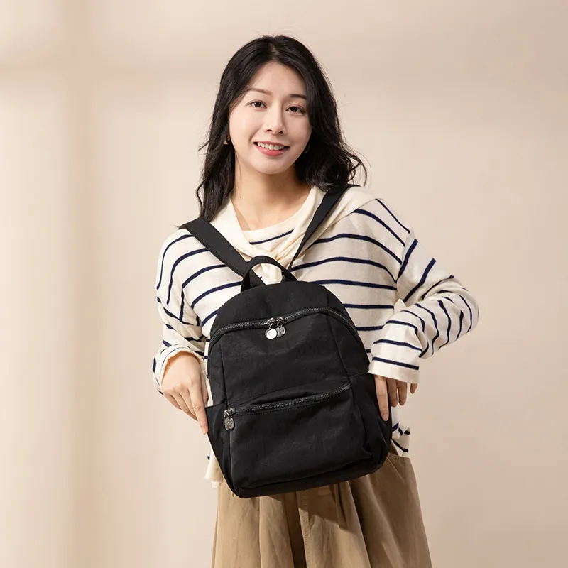 VANDEE Nylon Backpack Regular Women's Multicolor-2