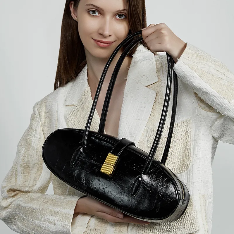VANDEE Cow Leather Baguette Bag Shoulder Bag Women's Multicolor-2