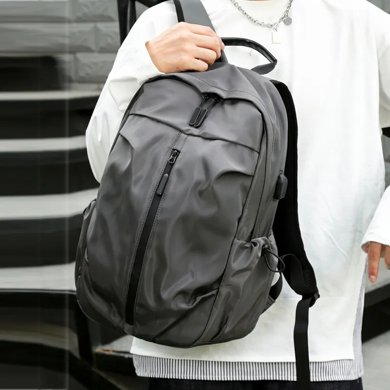 VANDEE Oxford Backpack Regular Men's Black/Gray/Blue-5