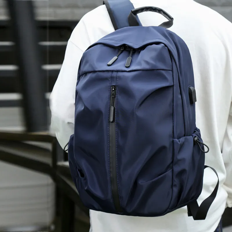 VANDEE Oxford Backpack Regular Men's Black/Gray/Blue-10