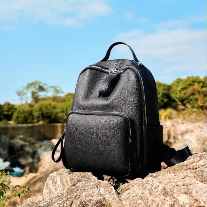 VANDEE Cow Leather Backpack Regular Women's Multicolor-6
